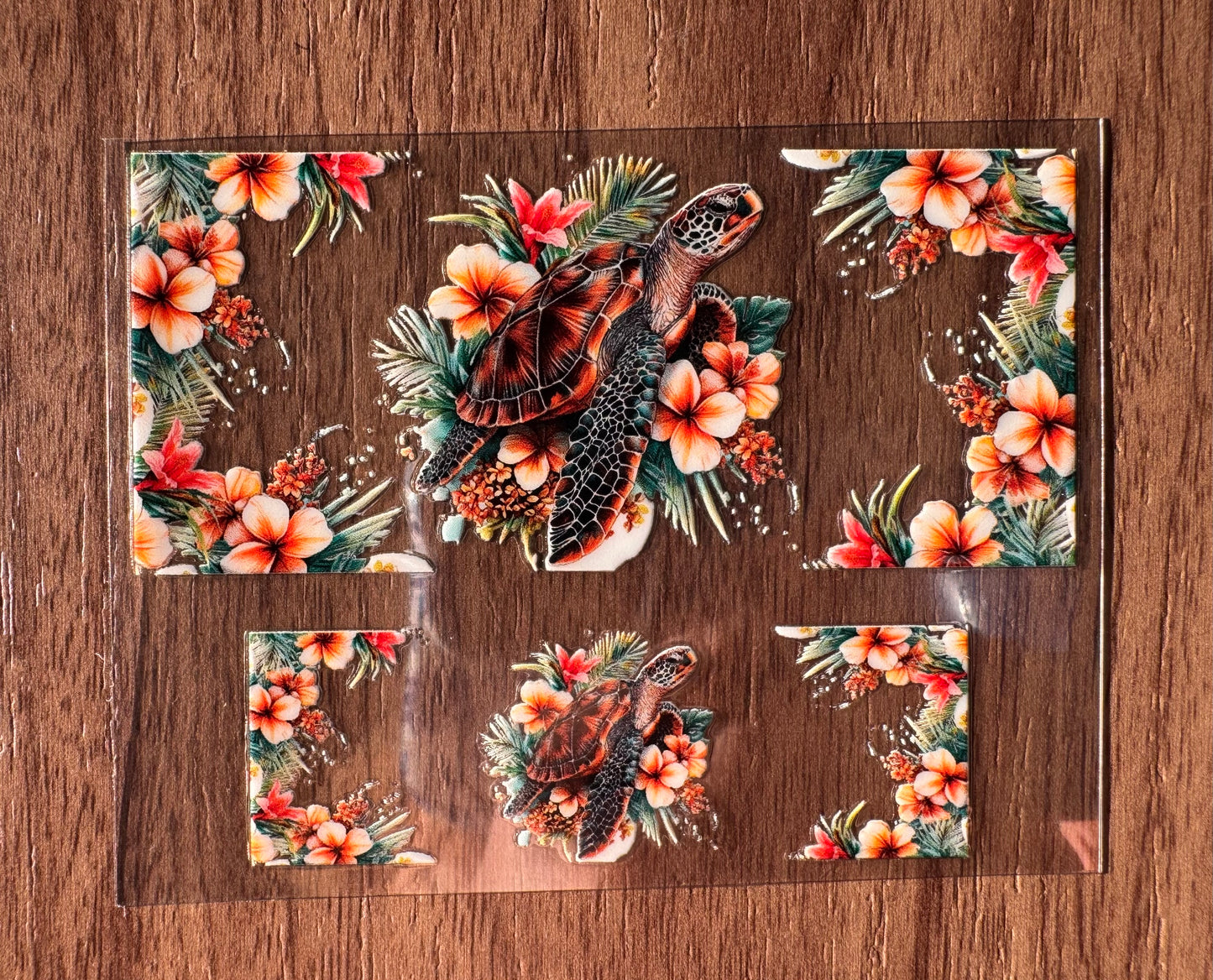 Flowery Sea Turtle Mini Wrap