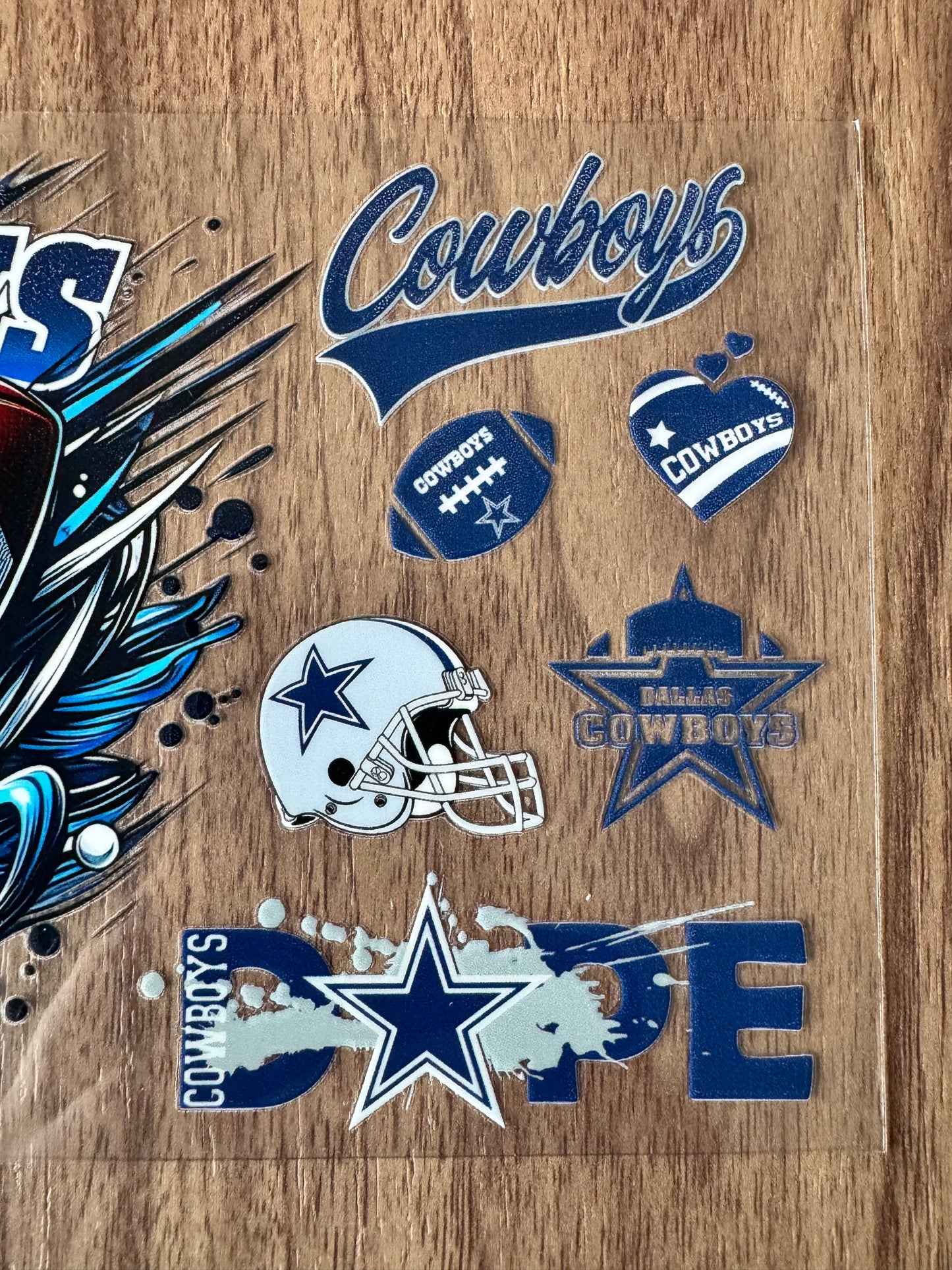 Dallas Football Ball Cup Wrap