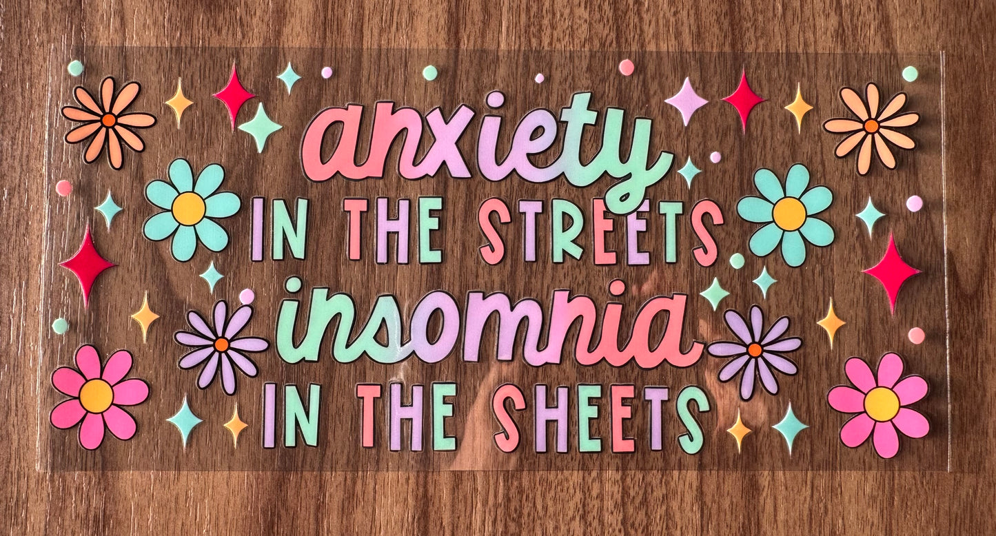 Anxiety Streets Insomnia Sheets Cup Wrap