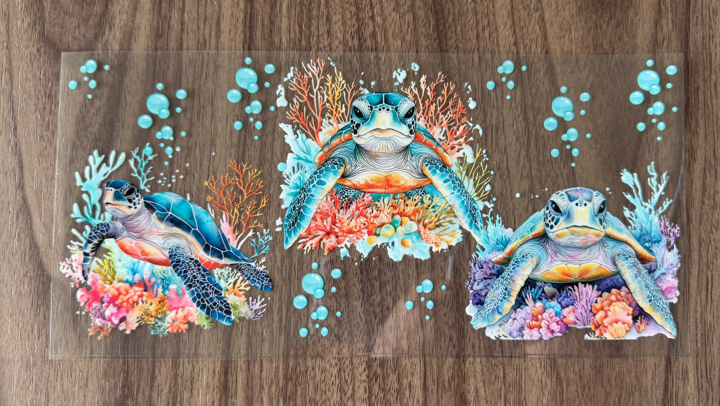 Swimming Turtles Cup Wrap