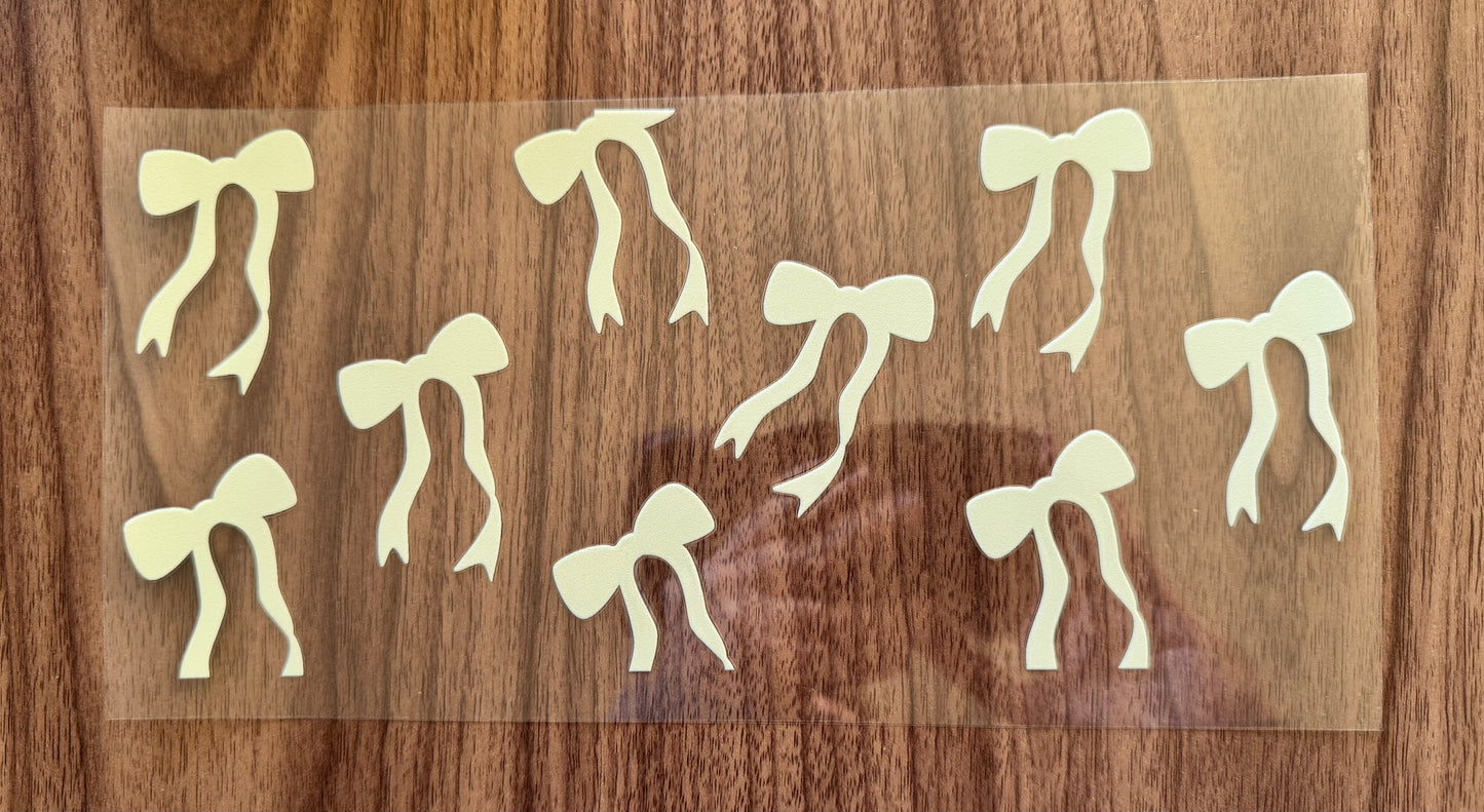 Mint Green Bows Cup Wrap