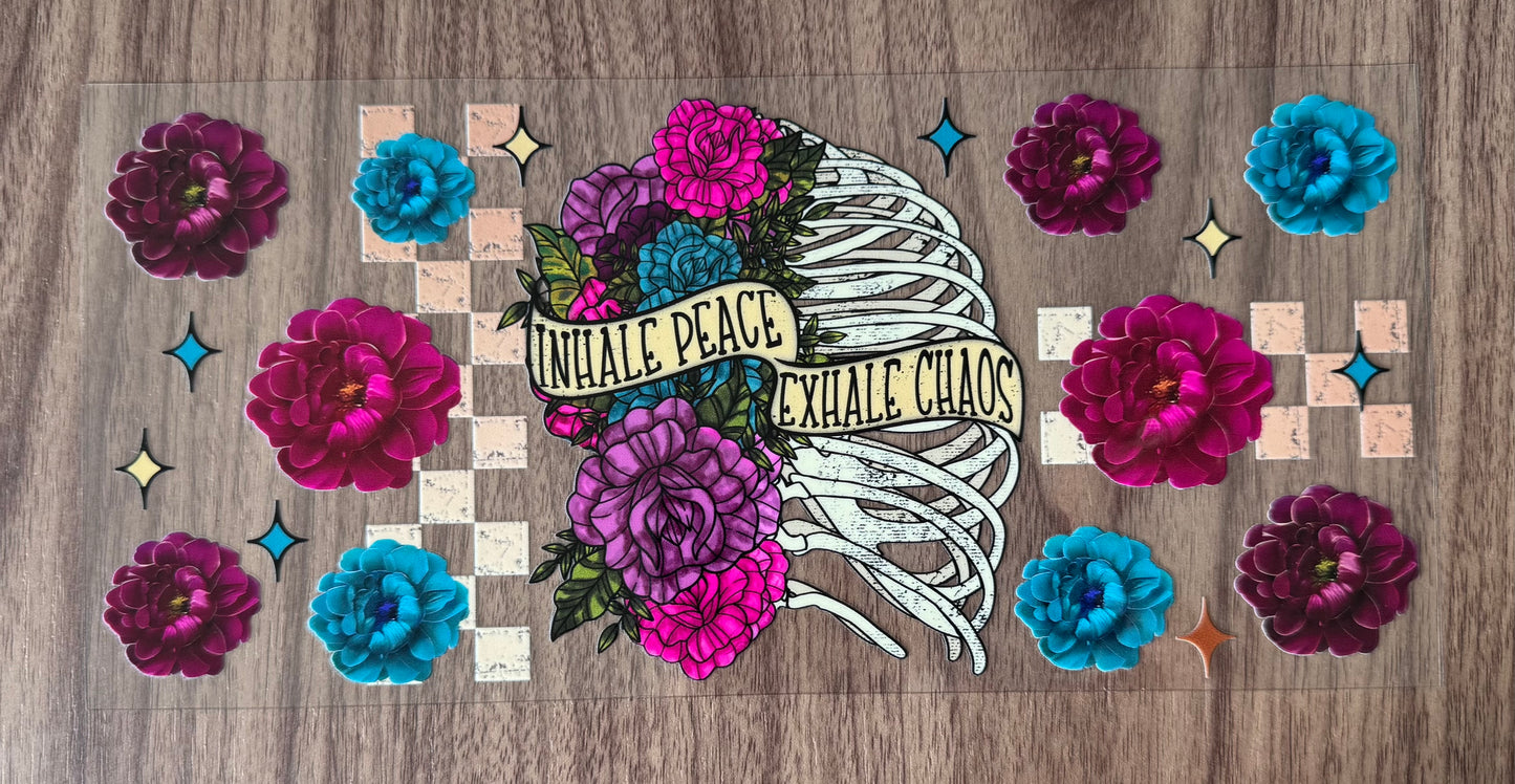 Inhale Peace, Exhale Chaos Cup Wrap