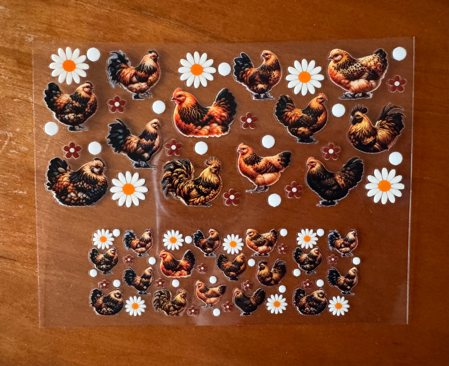 Flowery Chickens Mini Wrap