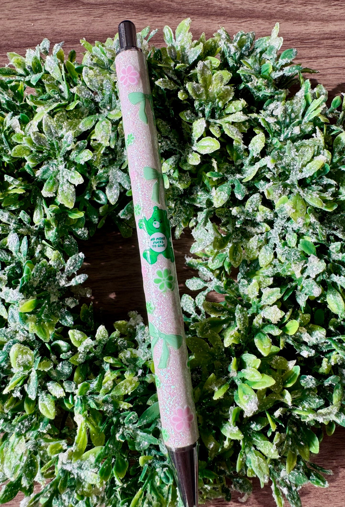 Green Swear Bear Pen