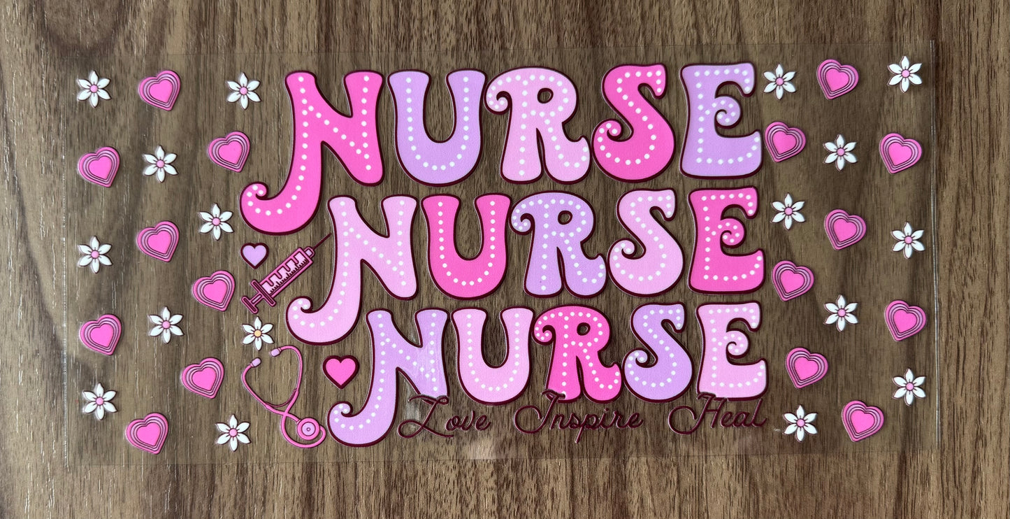 Pink Nurse Cup Wrap