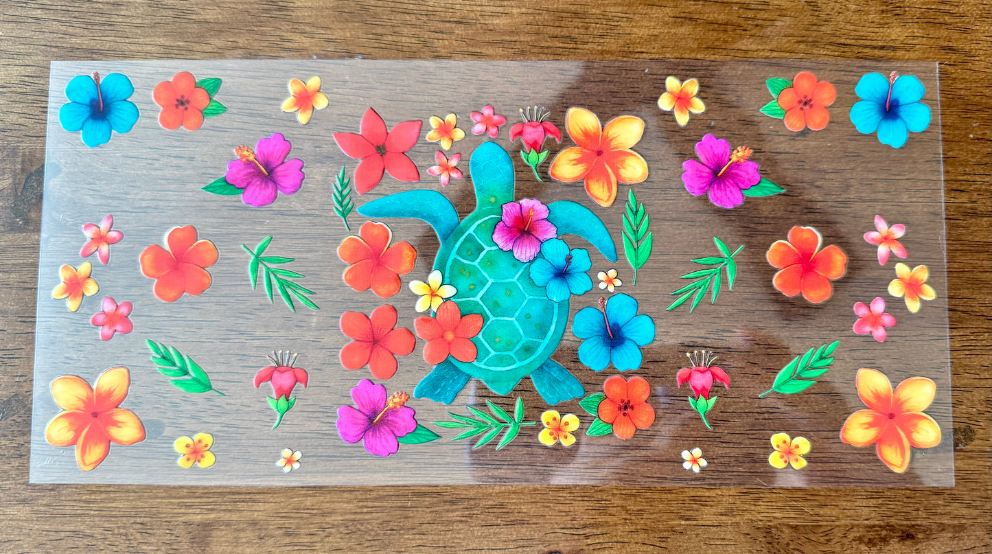 Flowery Sea Turtle Cup Wrap