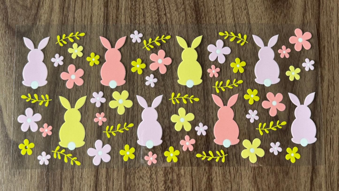 Pastel Springtime Bunnies Cup Wrap