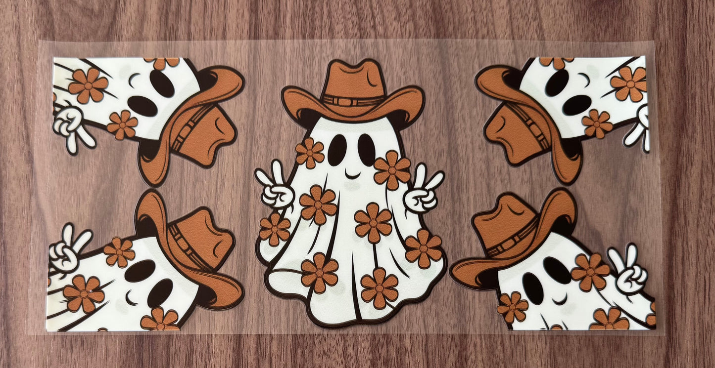 Flowery Cowgirl Ghost Cup Wrap