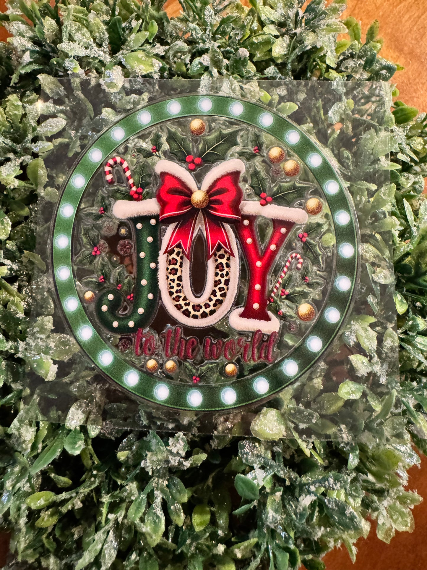 Joy to the World Circle Decal