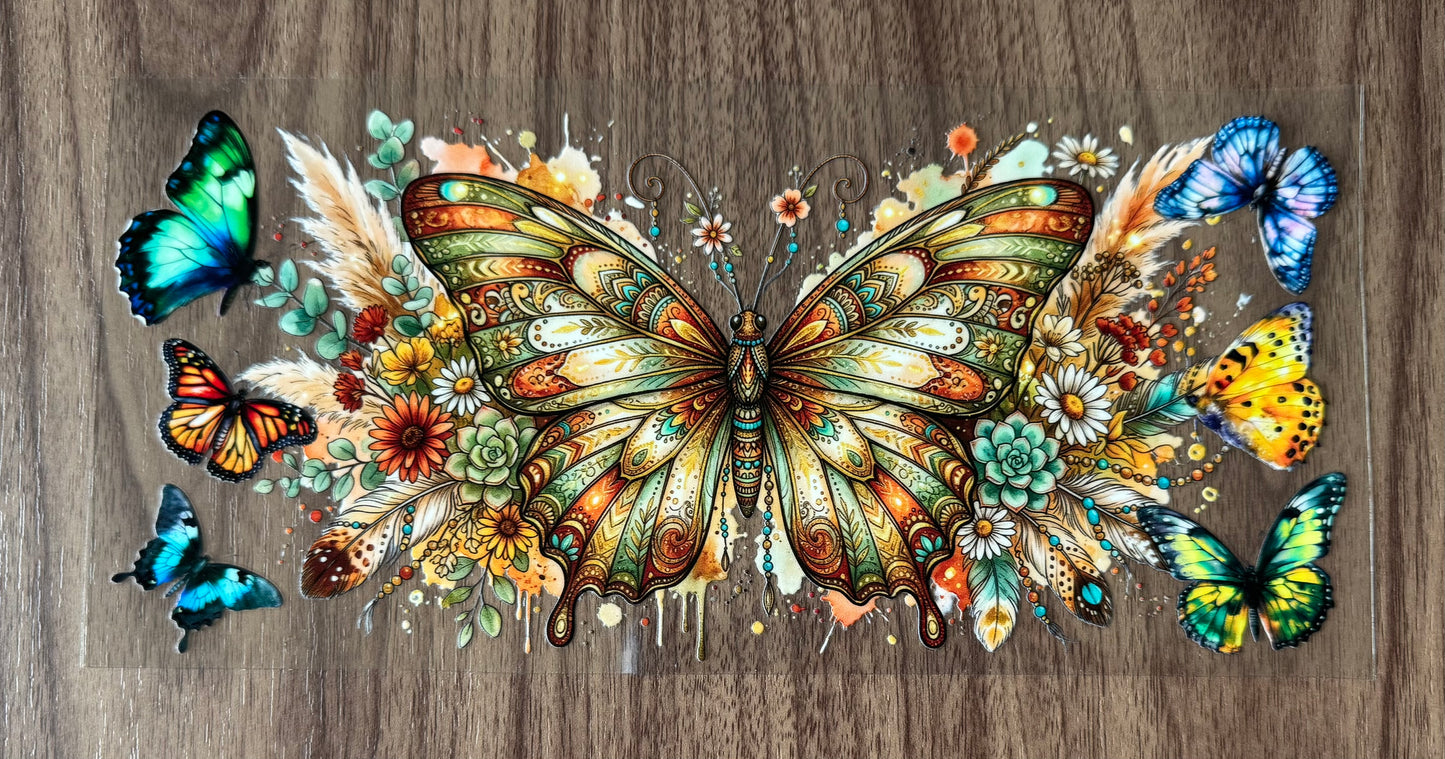 Colorful Butterfly Cup Wrap