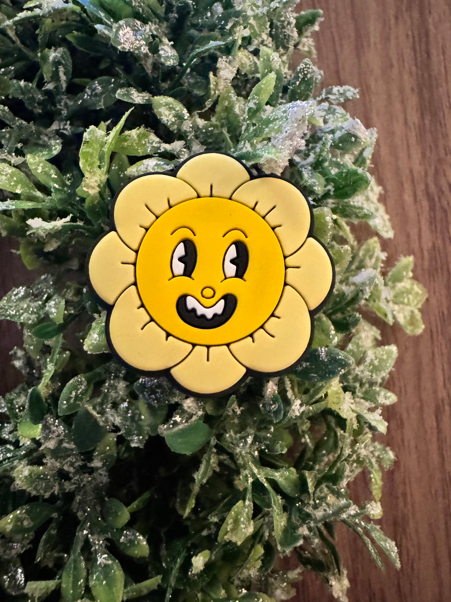 Yellow Flower Shoe Charm