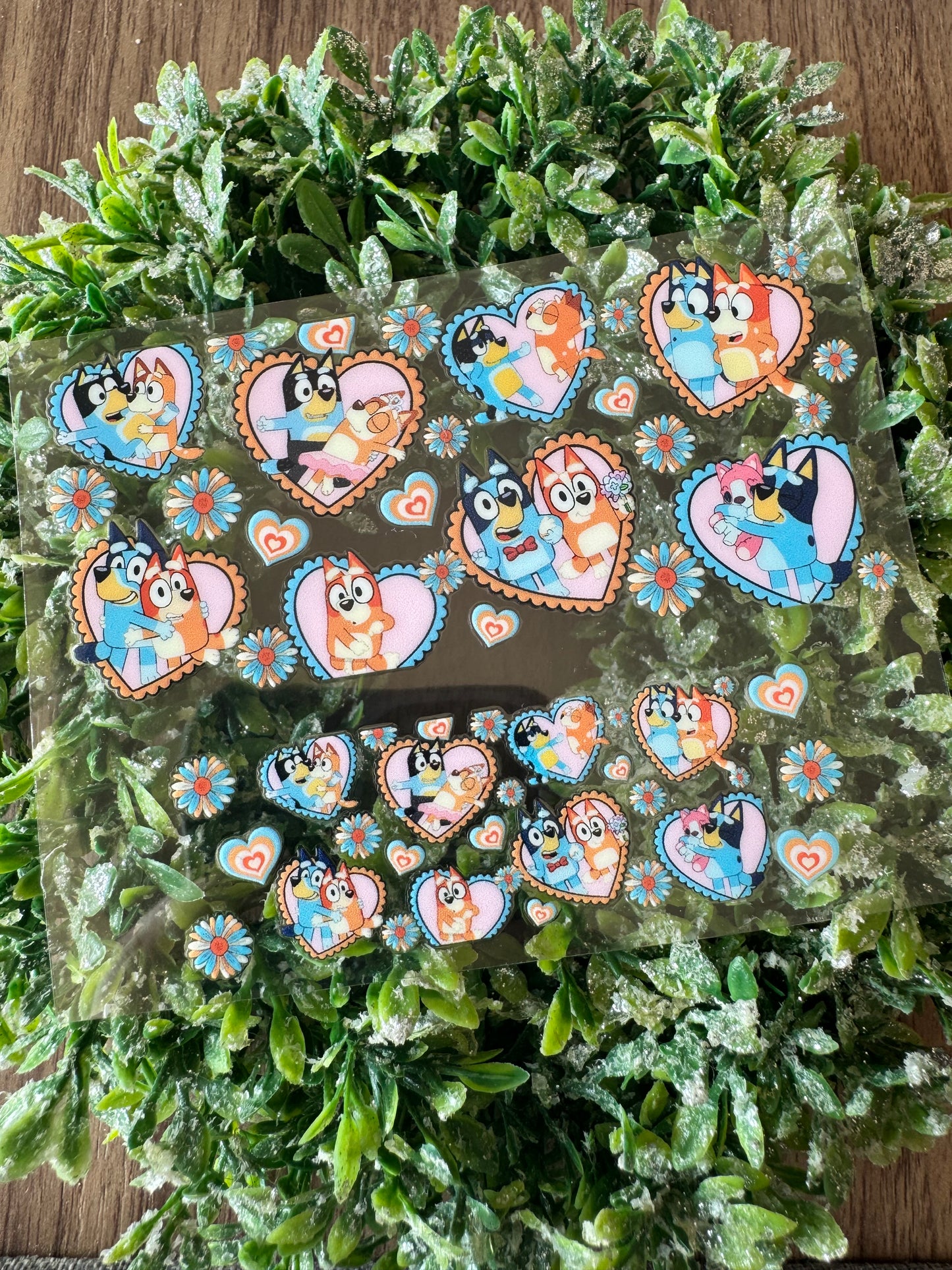 Blue Dog Hearts Mini Wrap