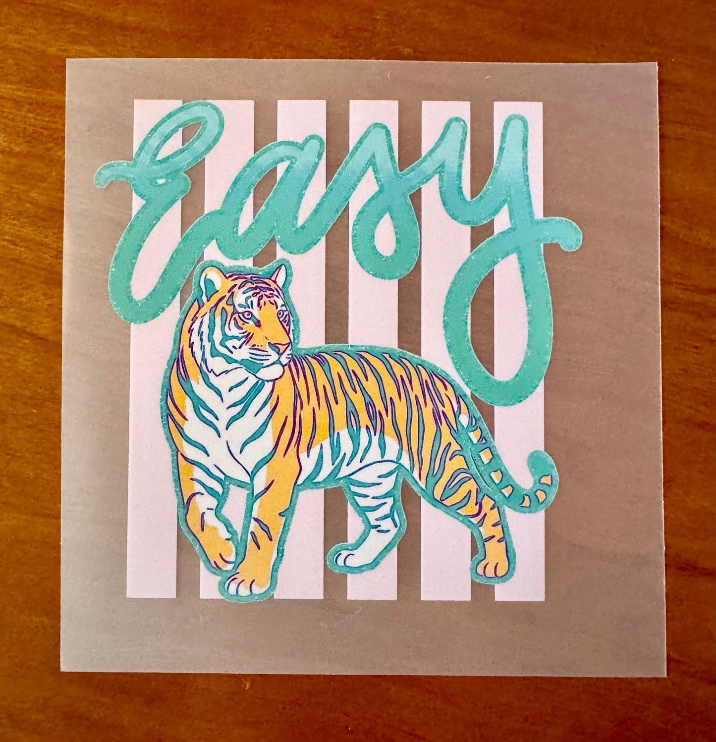 Stripped Easy Tiger Transfer