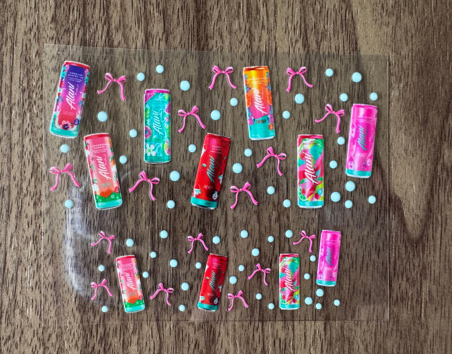 Colorful Energy Drinks Mini Wrap