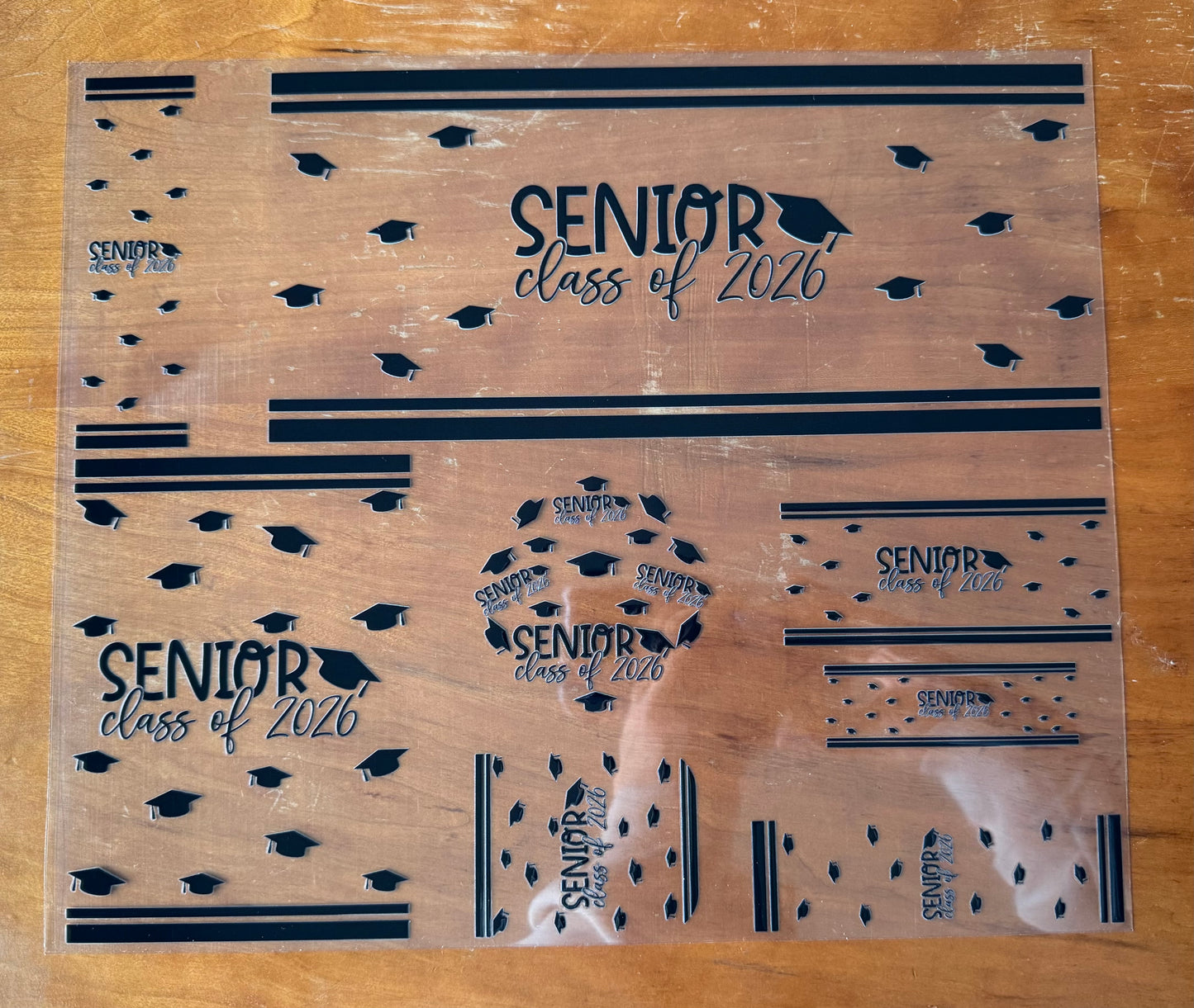 Black Senior 2026 Wrap Set