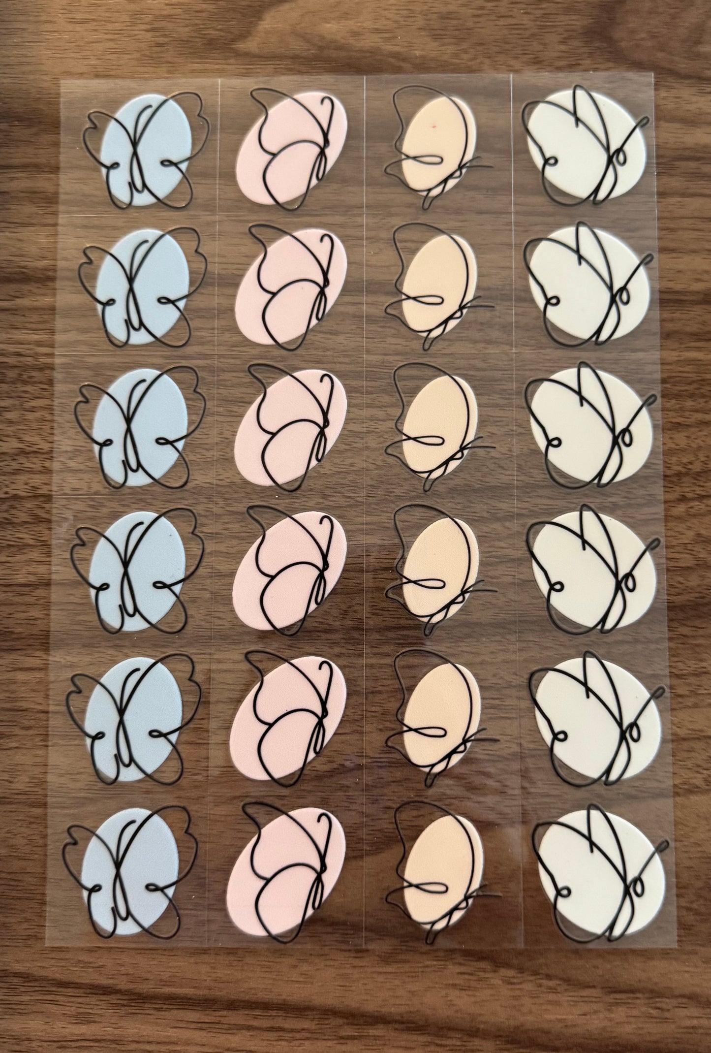 Pastel Butterfly Sheet