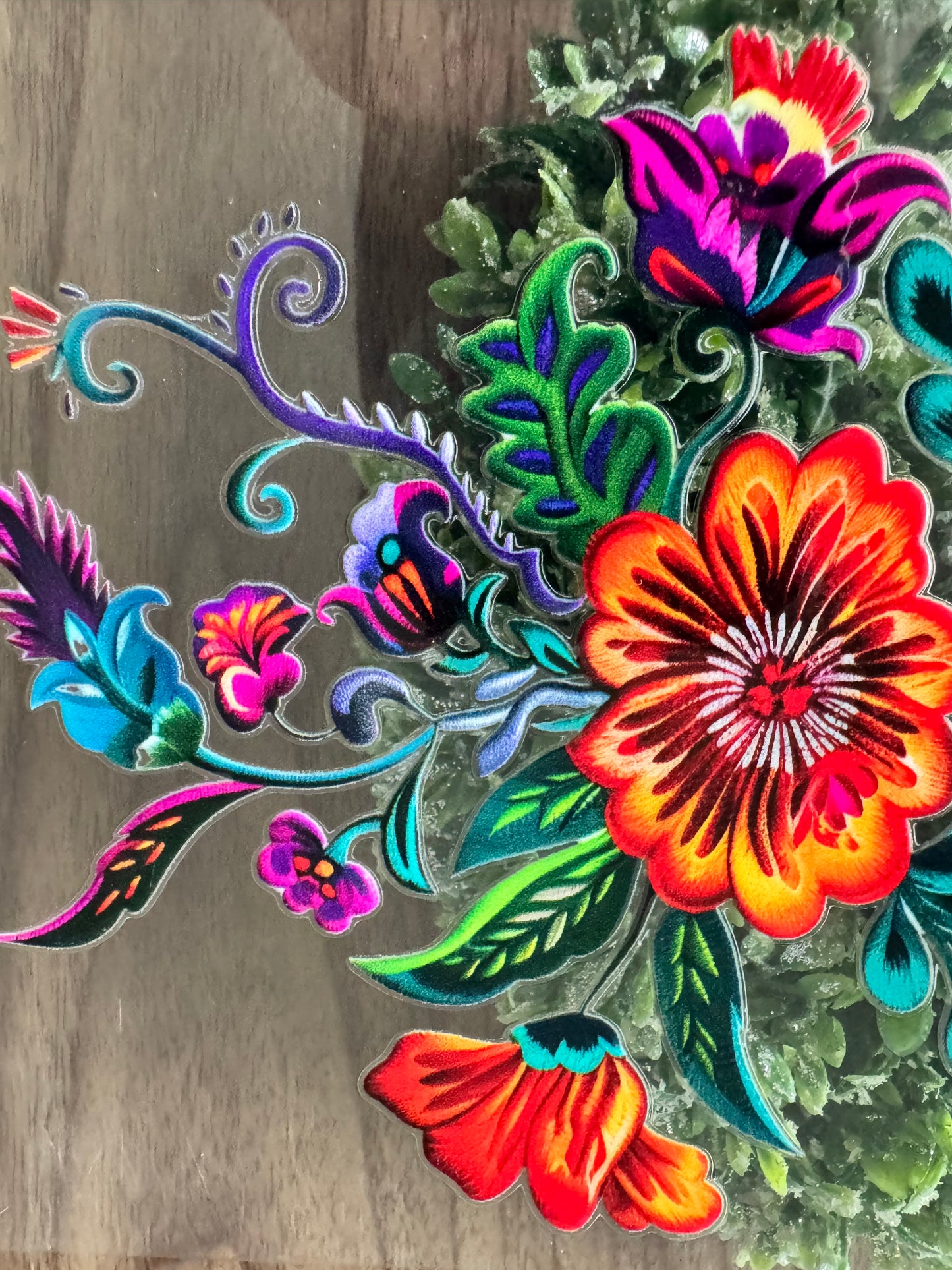 Bright Colorful Flowers Cup Wrap