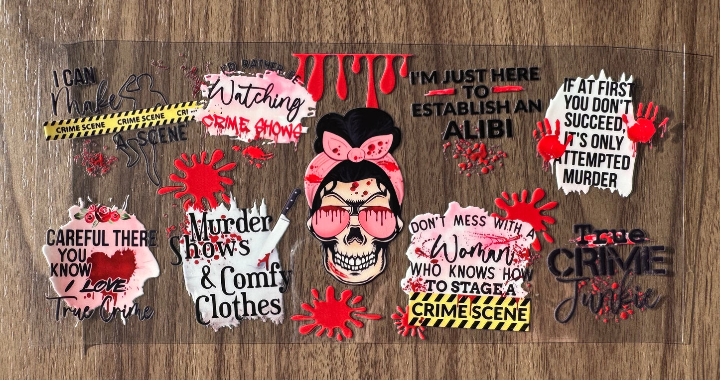 True Crime Girl Cup Wrap