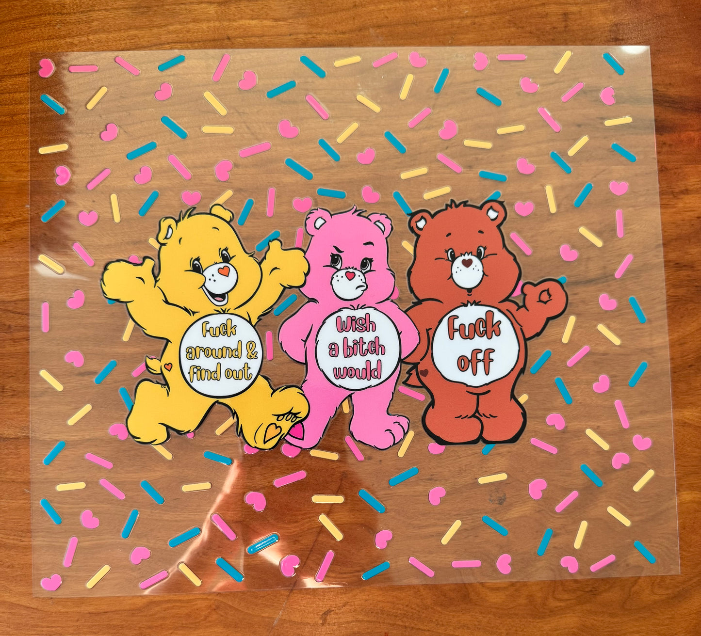 Sprinkle Swear Bears Cup Wrap