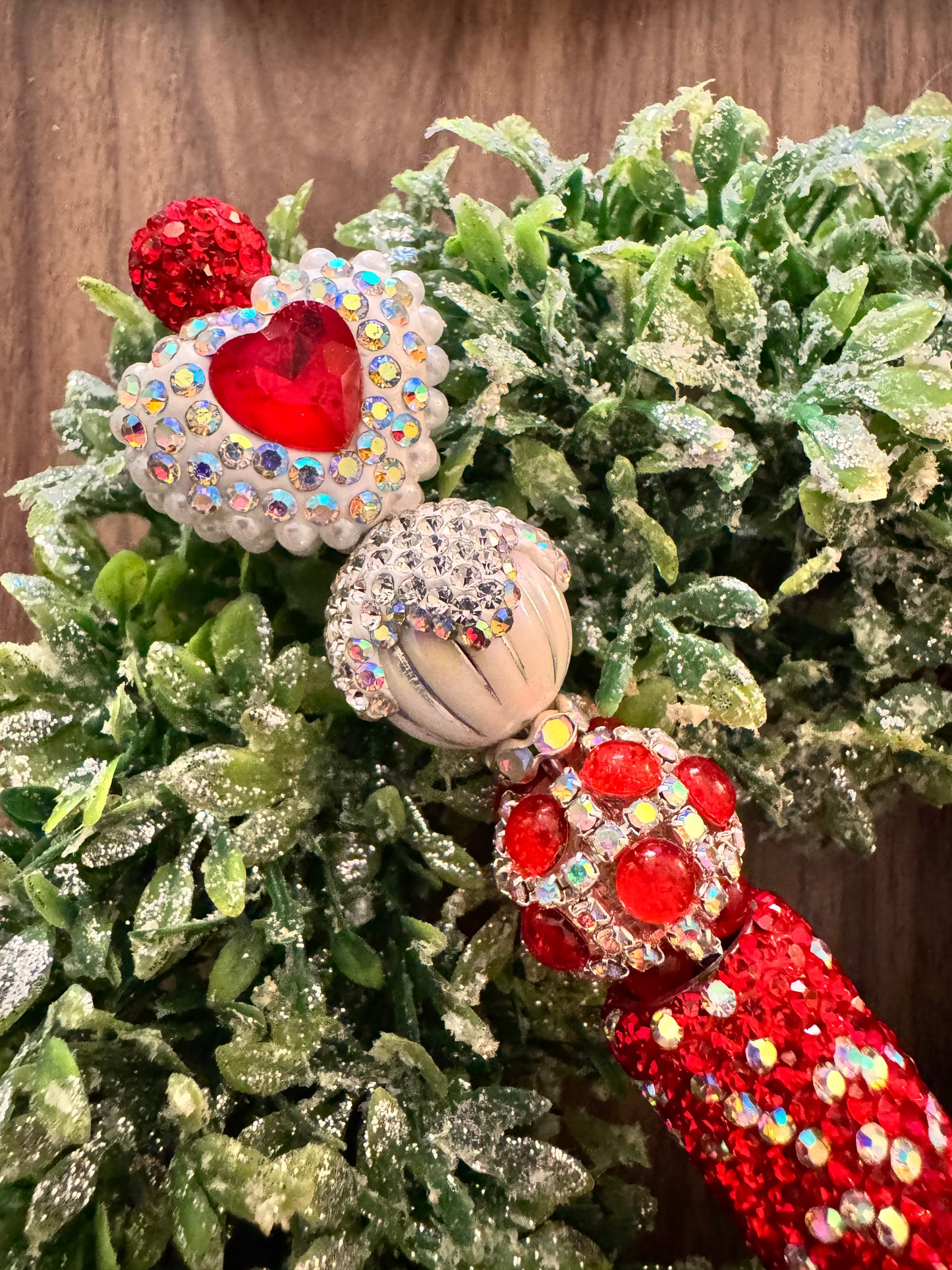 Red Crystal Heart Fancy Pen
