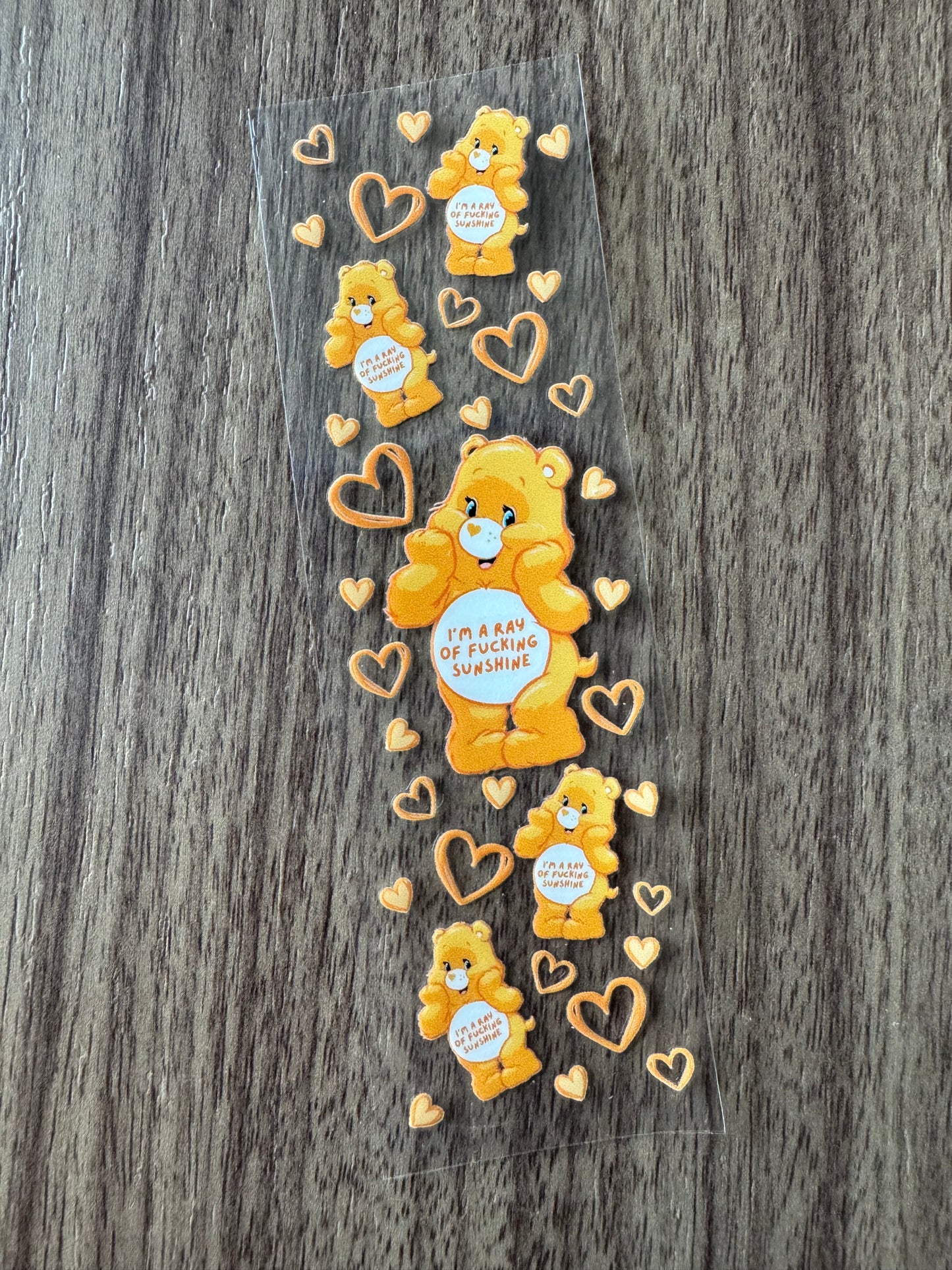 Yellow Swear Bear Pen Wrap