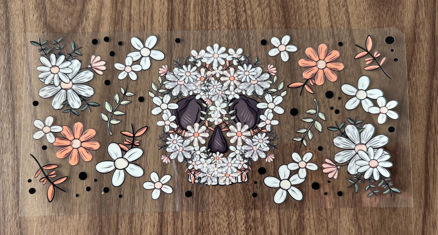 Flowery Skull Cup Wrap