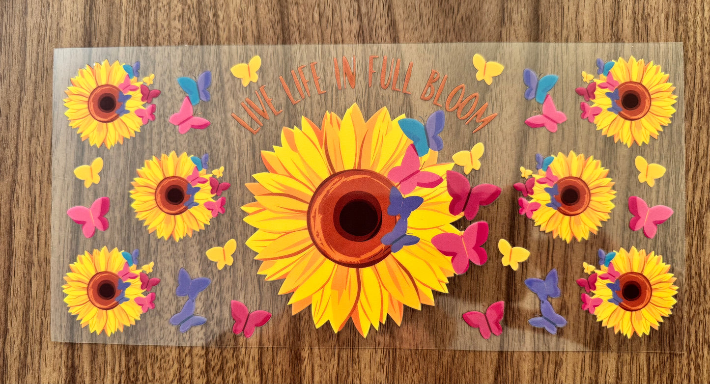 Live Life In Full Bloom Cup Wrap