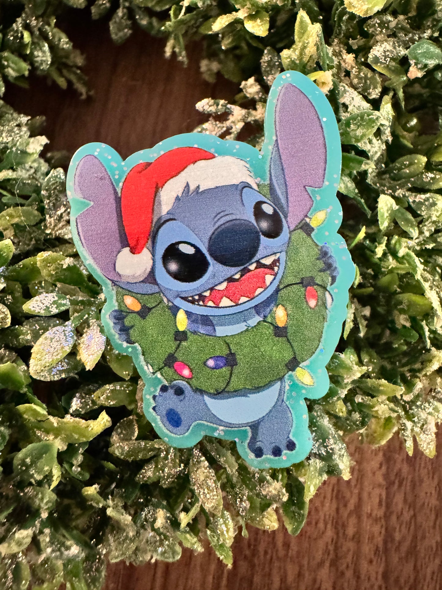 Christmas Blue Alien Acrylic