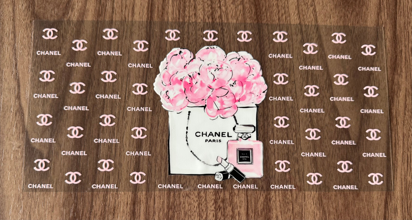 Pink Flowery C Boujee Cup Wrap