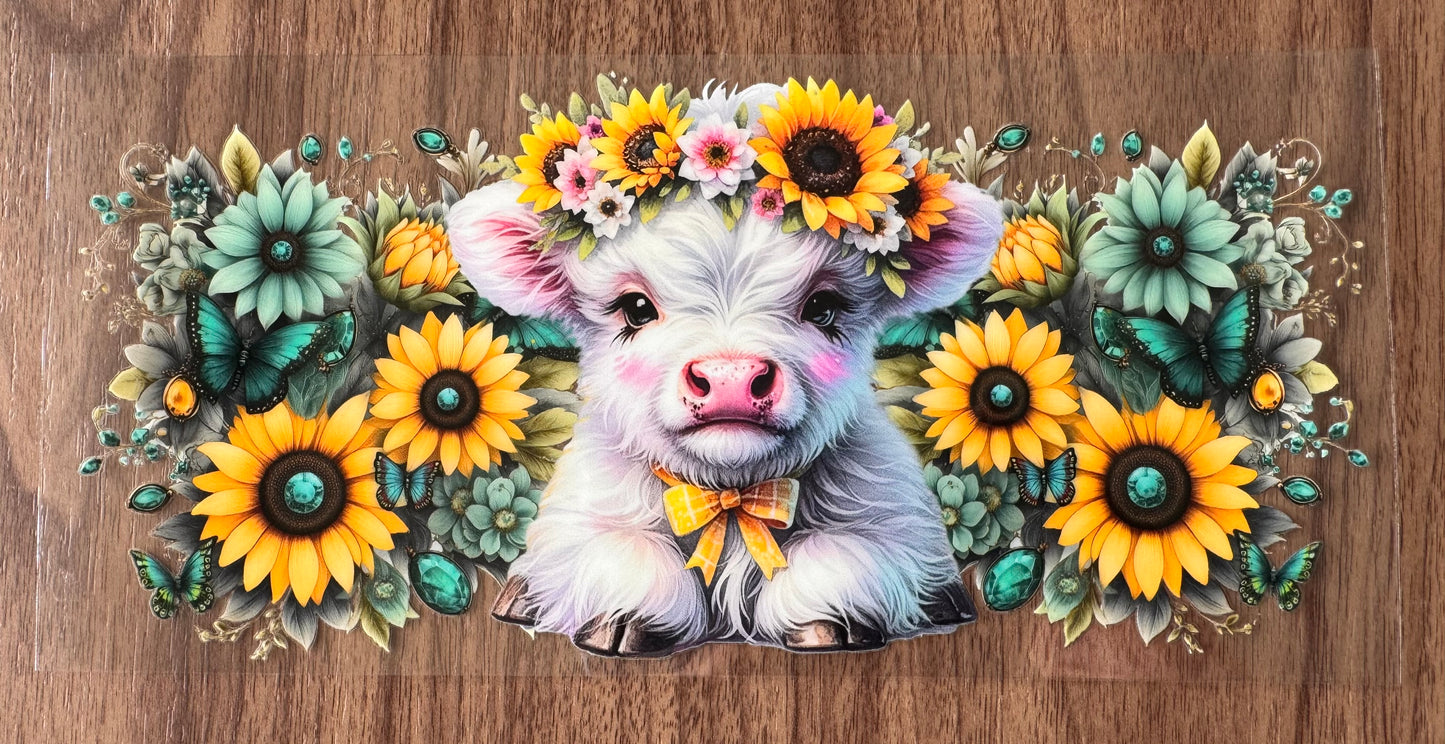 Sunflower Cow Cup Wrap