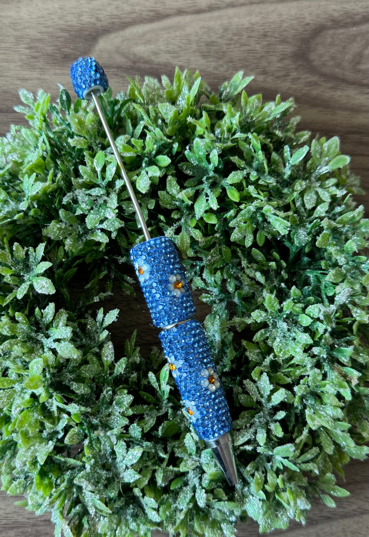 Periwinkle Flowery Fancy Pen