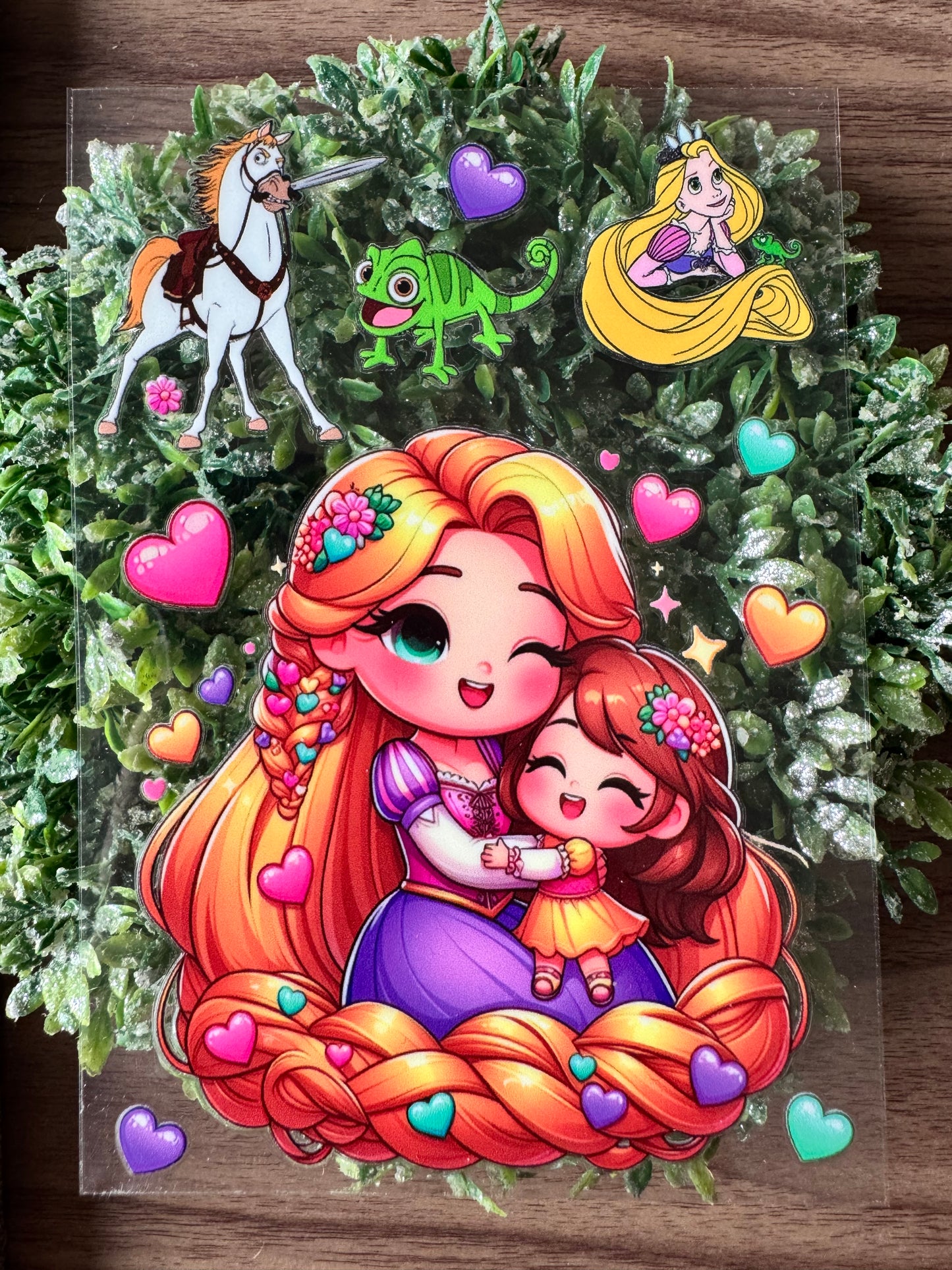 Long Hair Princess & Baby Notebook Wrap (small)