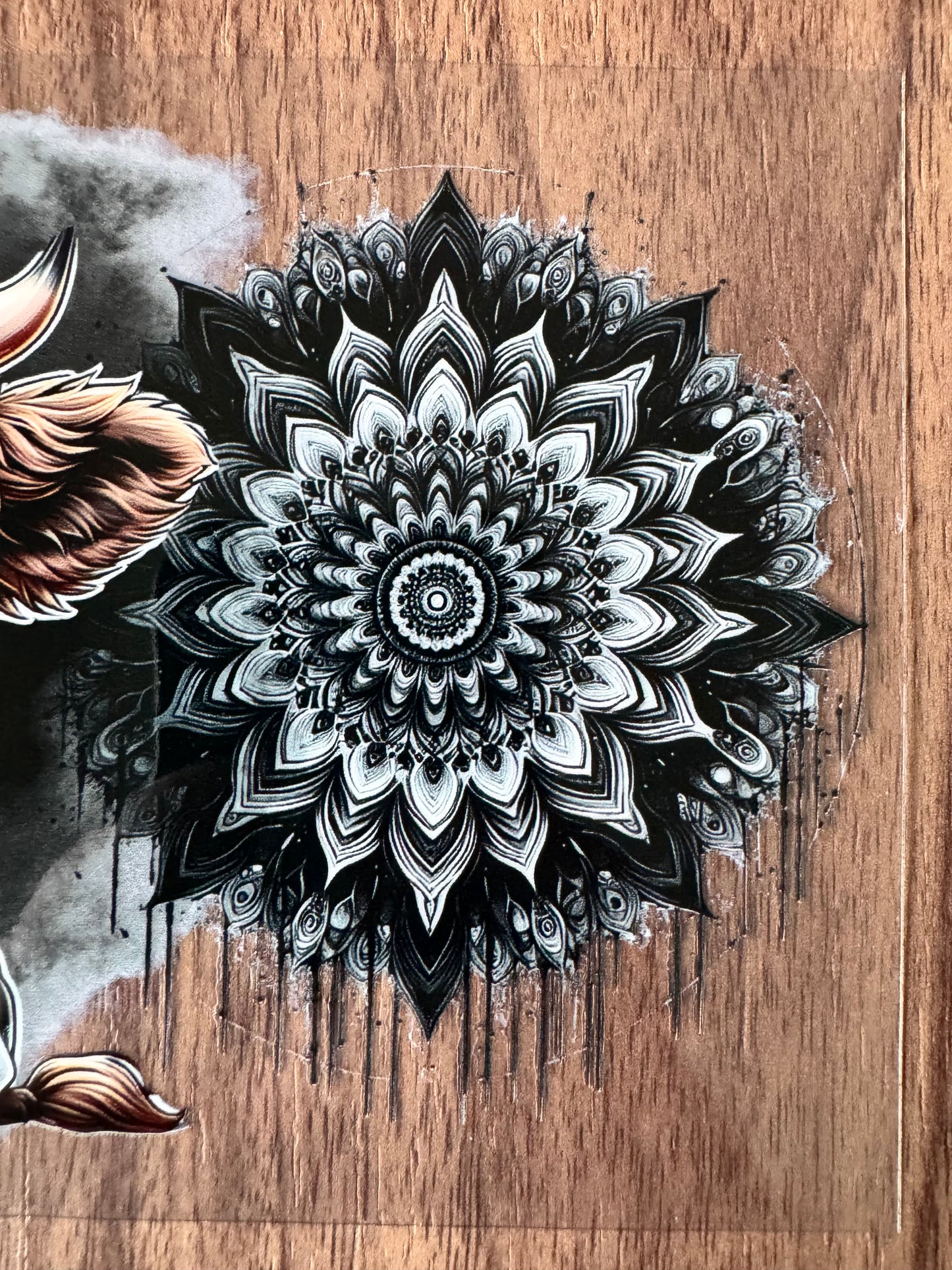 Black Cute Cow Cup Wrap