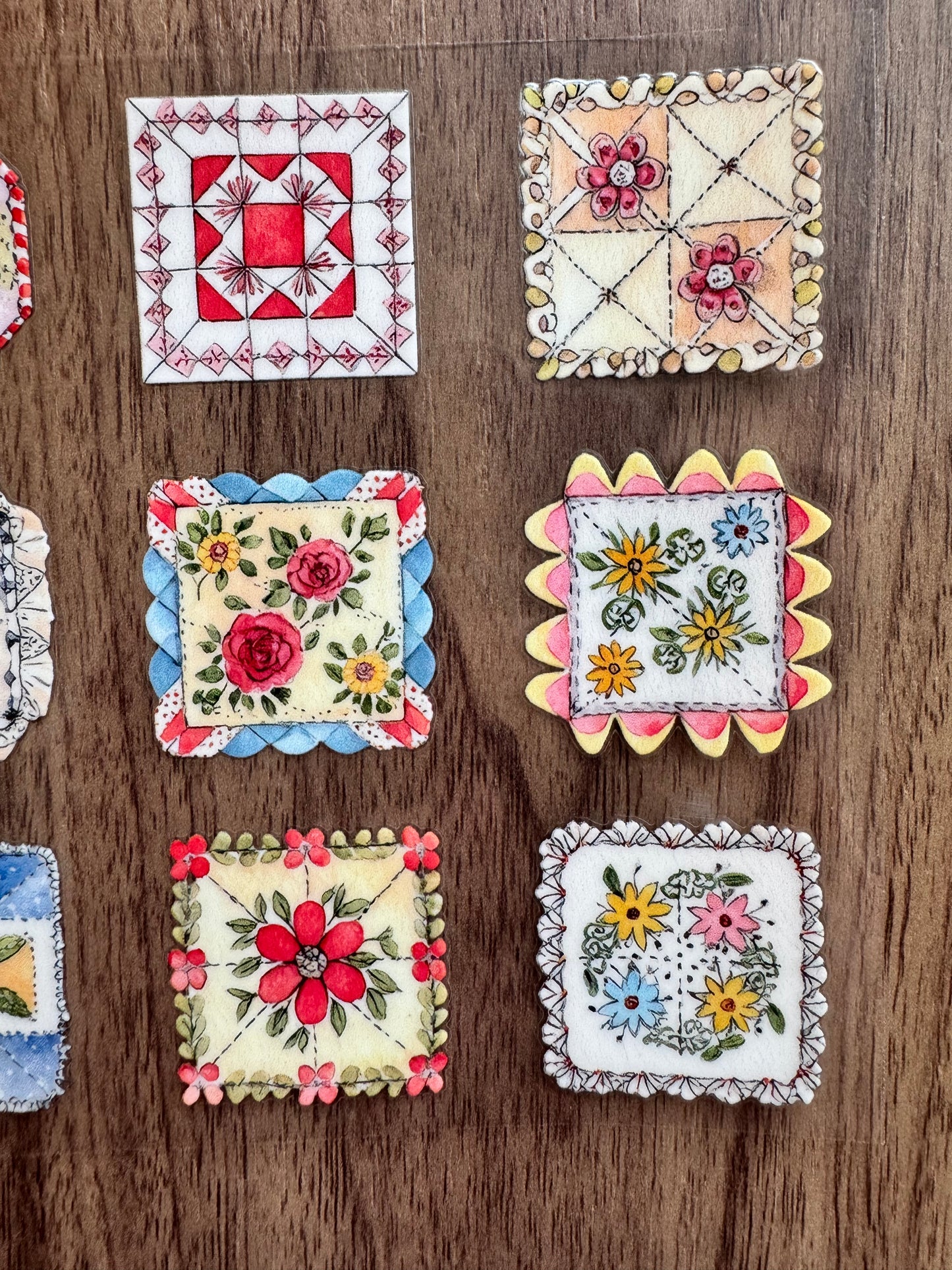 Flowery Patchwork Cup Wrap