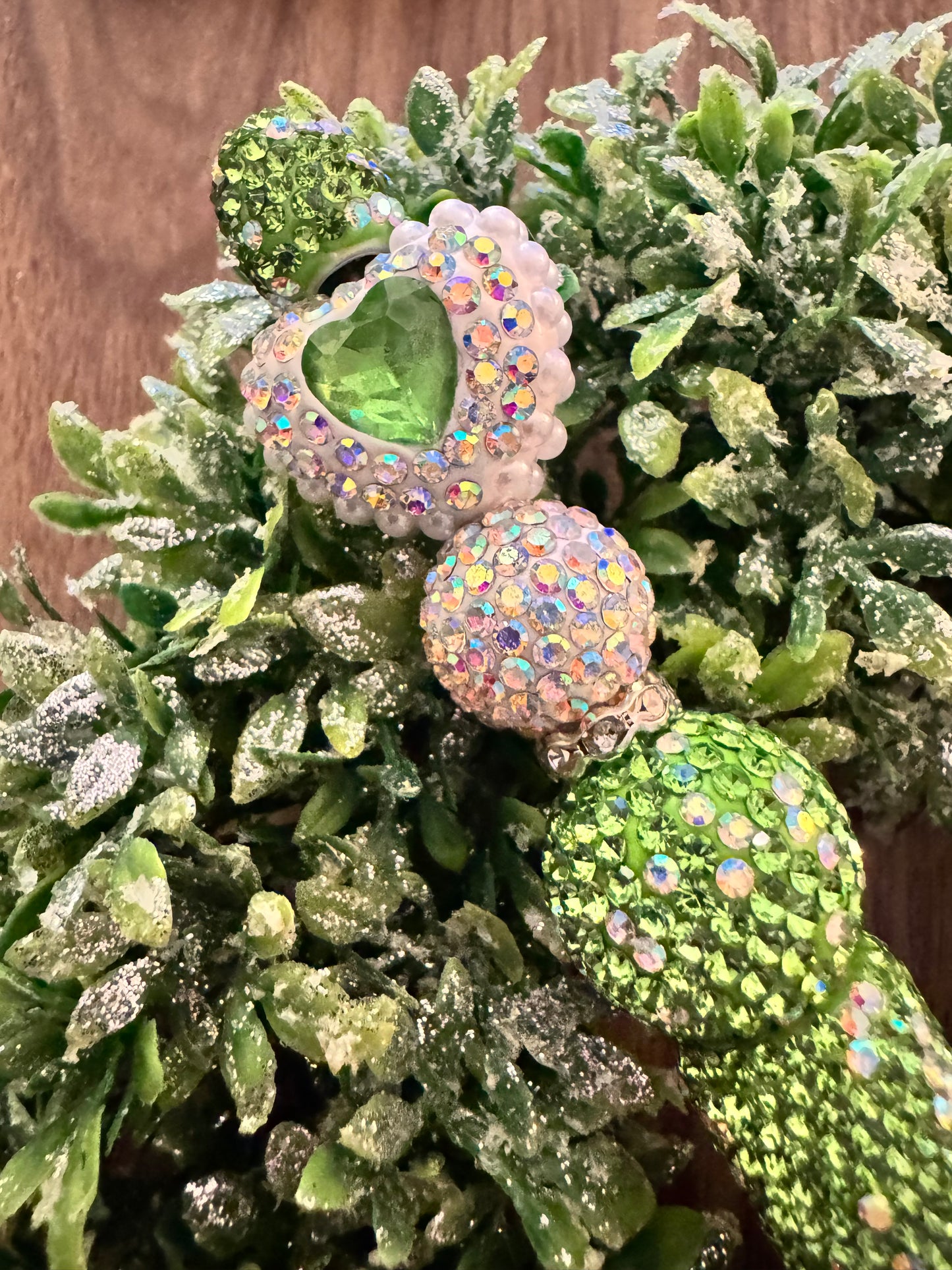 Green Crystal Heart Fancy Pen