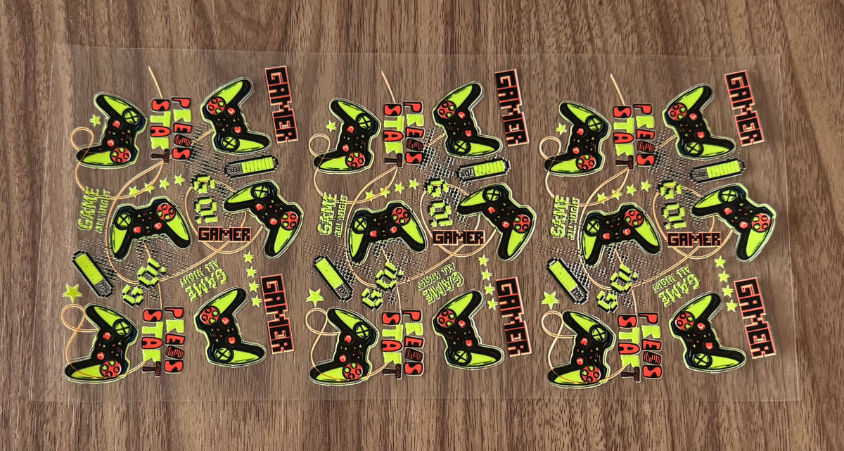 Green Gaming Cup Wrap