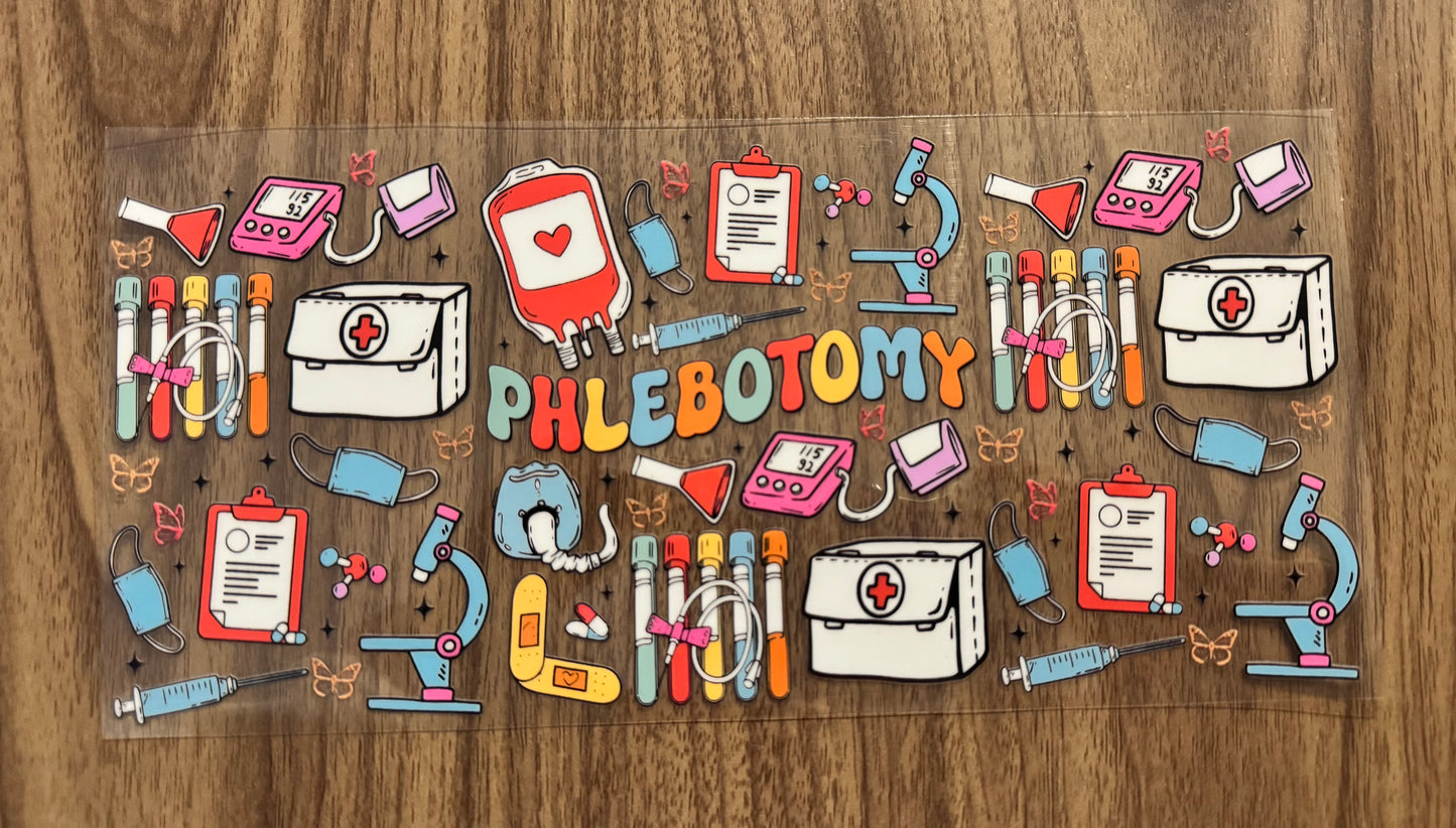 Colorful Phlebotomy Cup Wrap