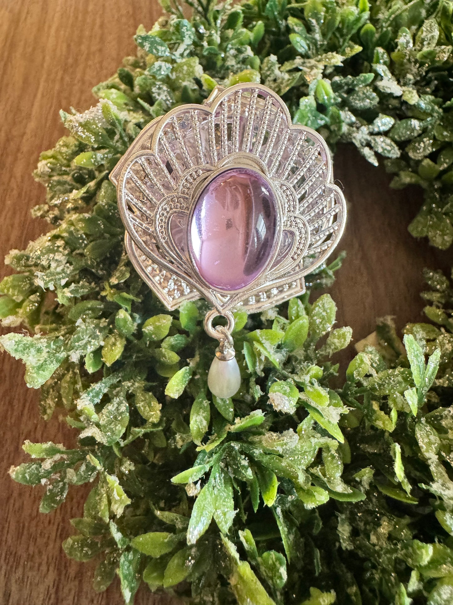 Purple Crystal Flower Topper