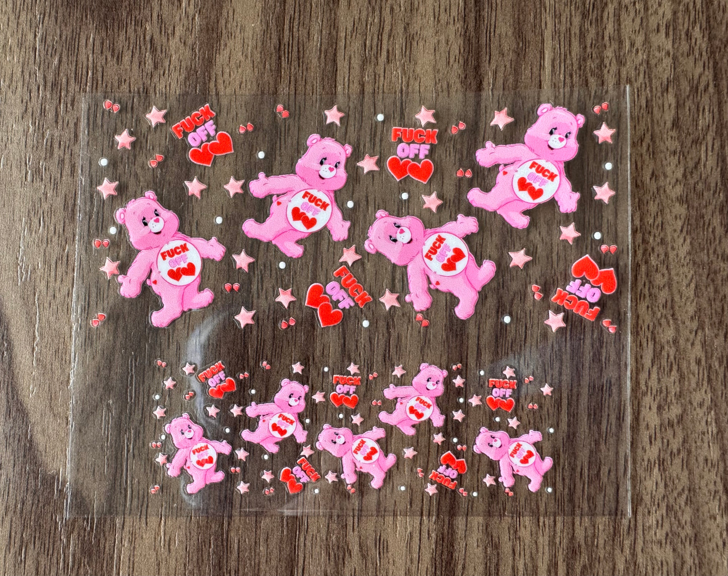 Pink Swear Bears Mini Wrap