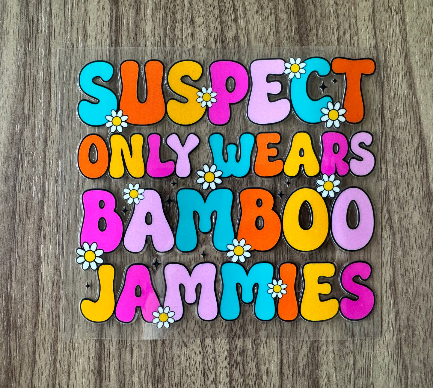 Suspect Bamboo Jammies Decal