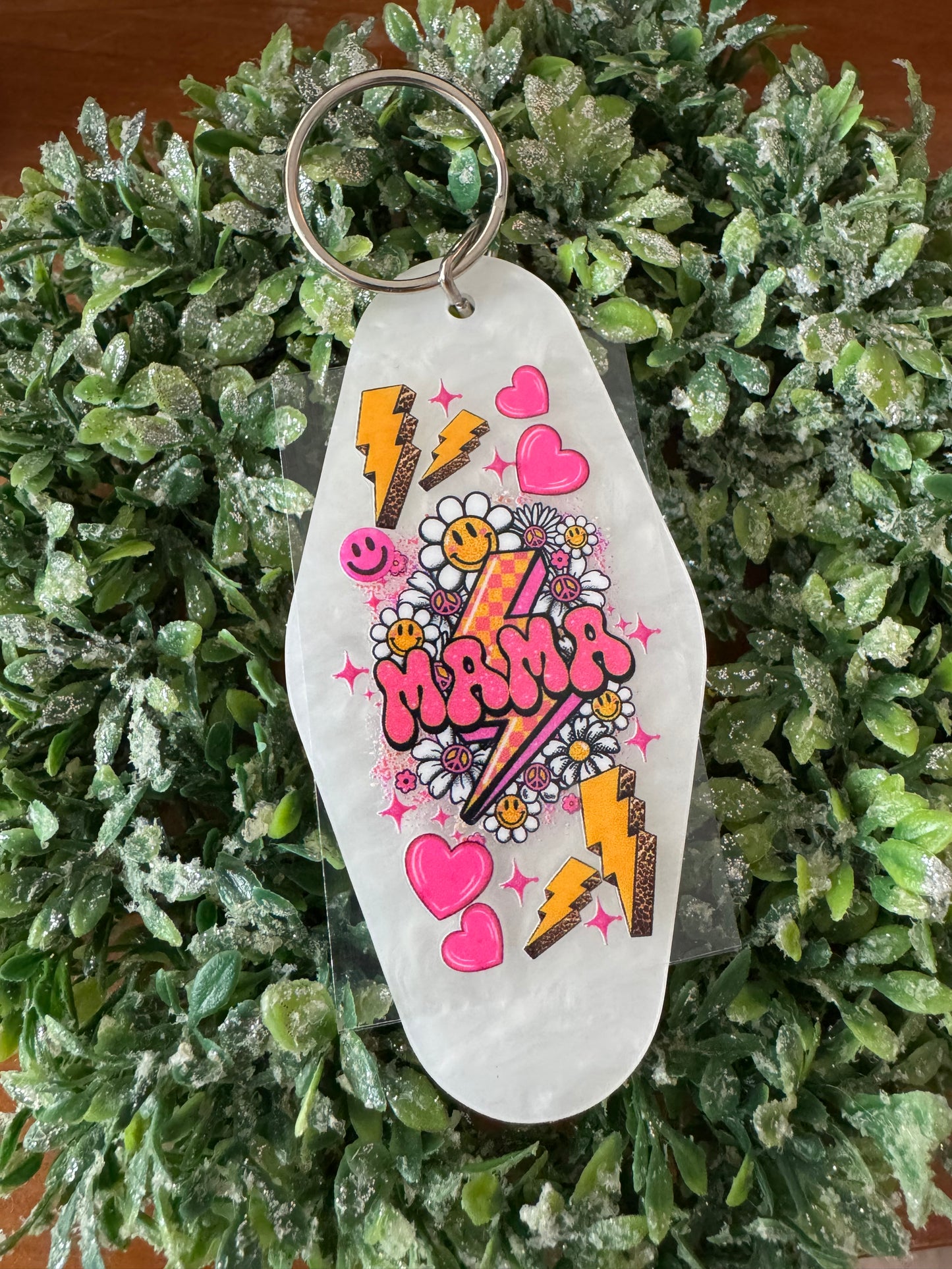 Pink Mama Keychain Decal