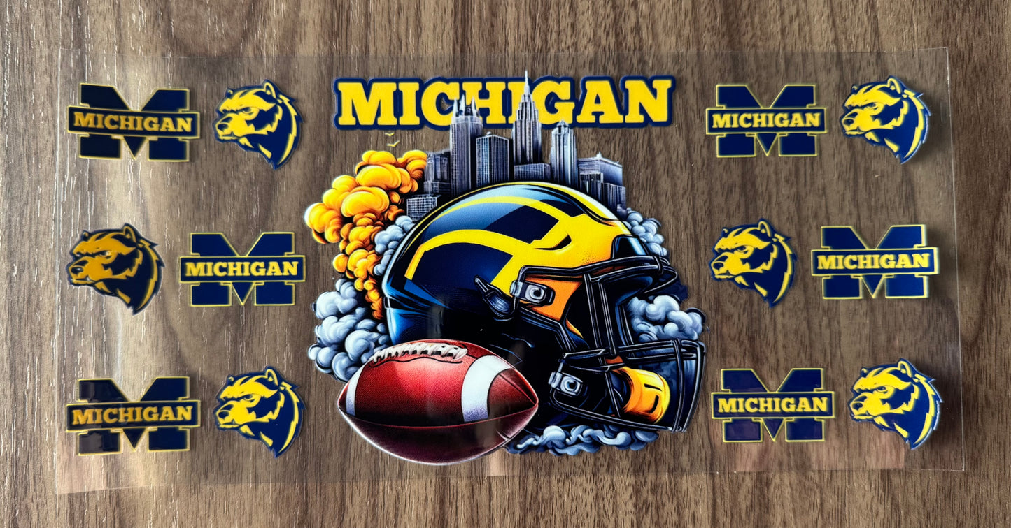 Michigan Football Uni Cup Wrap