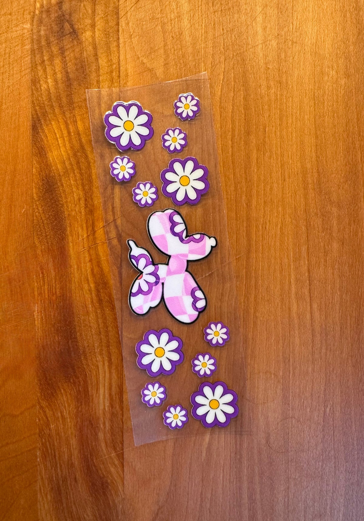 Purple Balloon Dog Pen Wrap