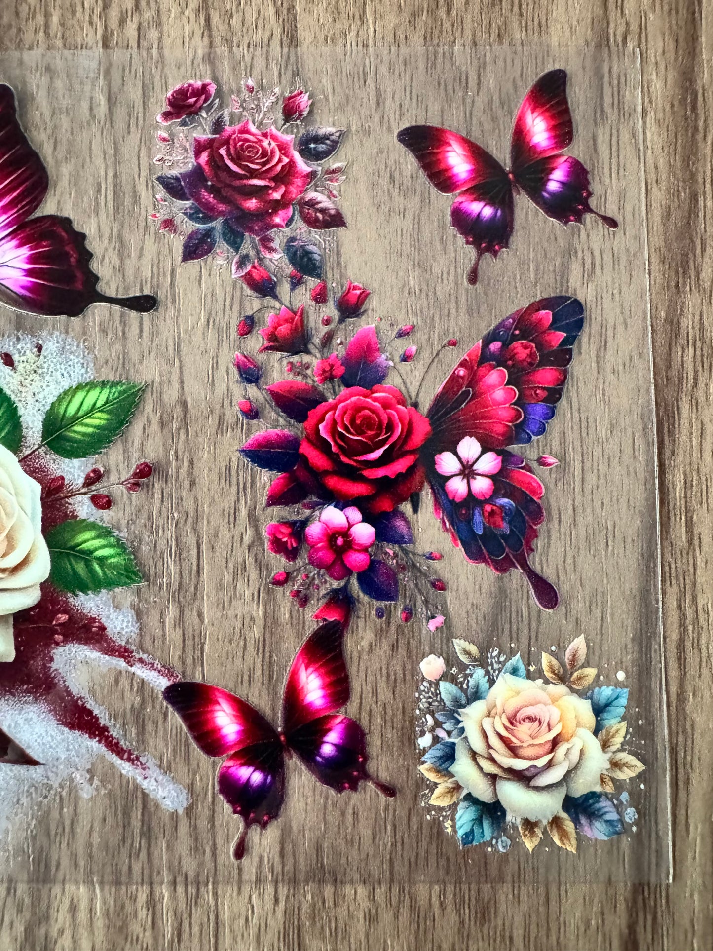 Cream & Maroon Awareness Ribbon Cup Wrap