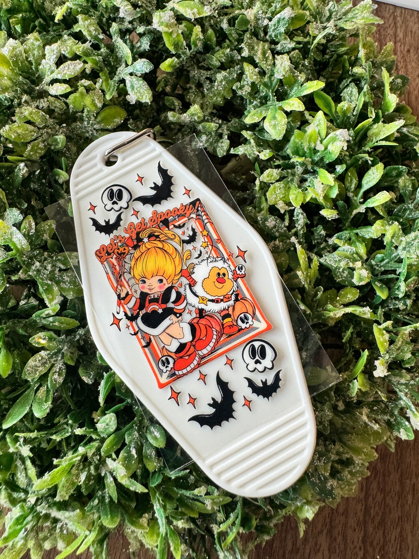 Halloween Rainbow Girl Keychain Decal