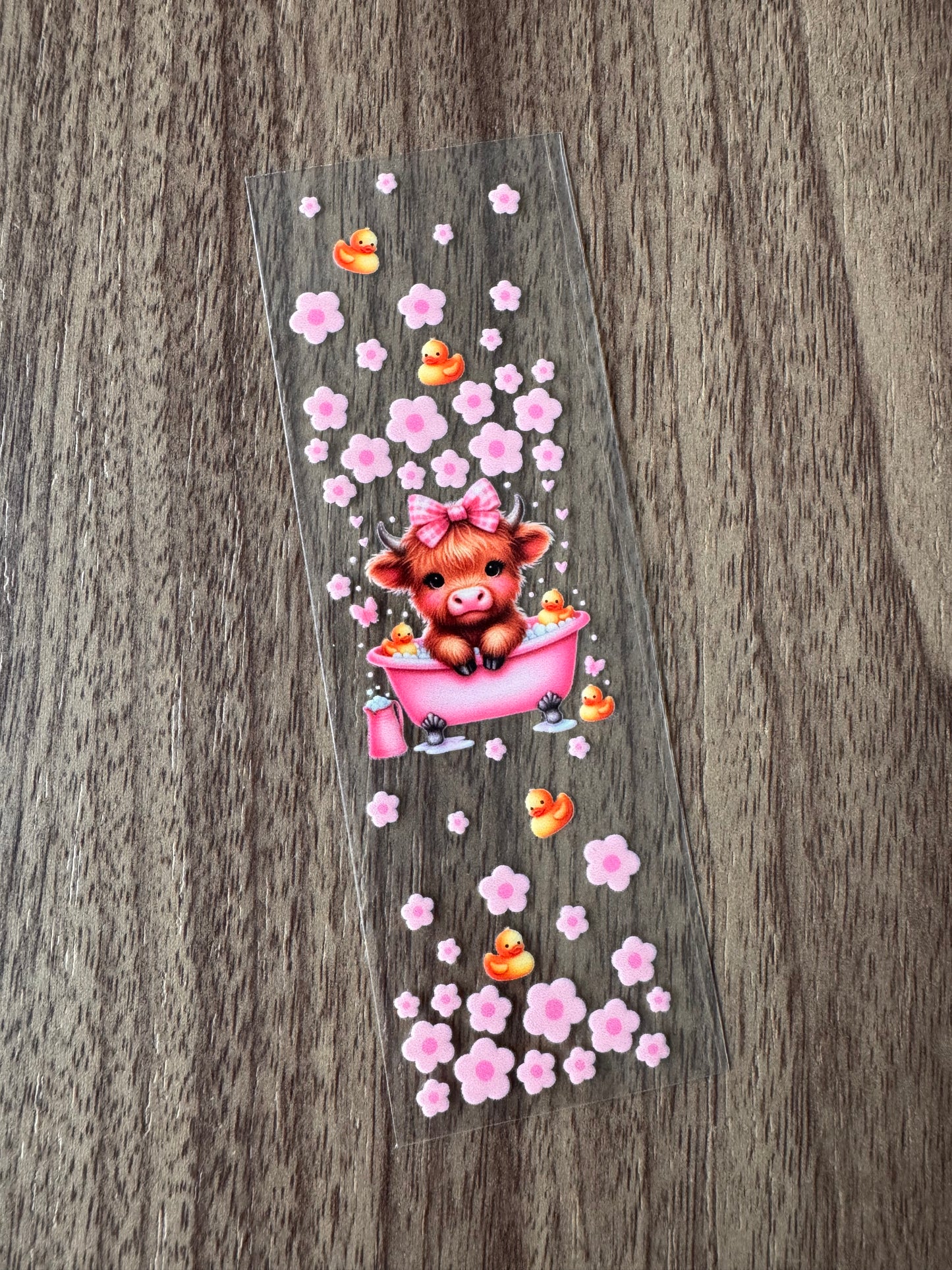 Pink Bath Cow Pen Wrap