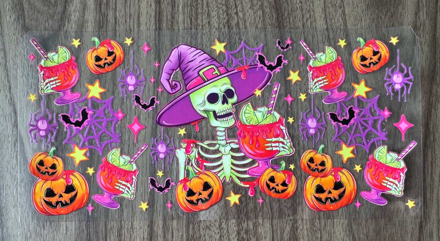 Drinking Skeleton Cup Wrap