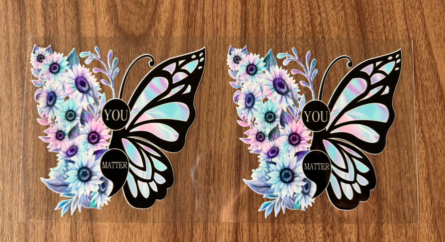 You Matter Butterfly Decal Sheet