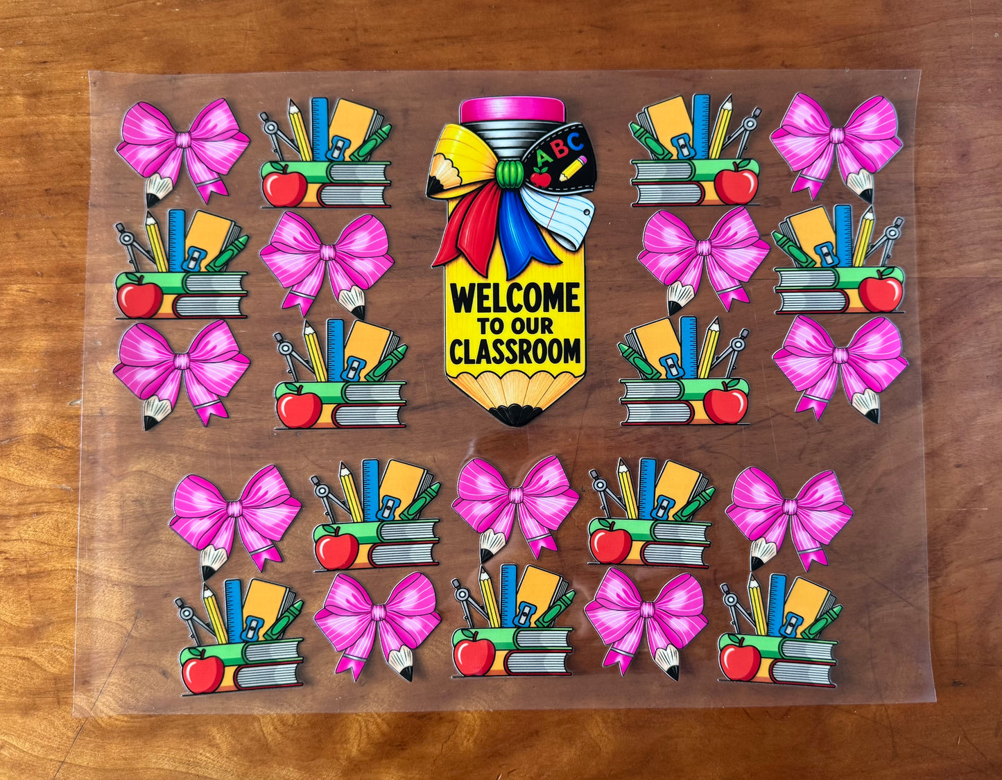 Welcome to Classroom Pink Cup Wrap