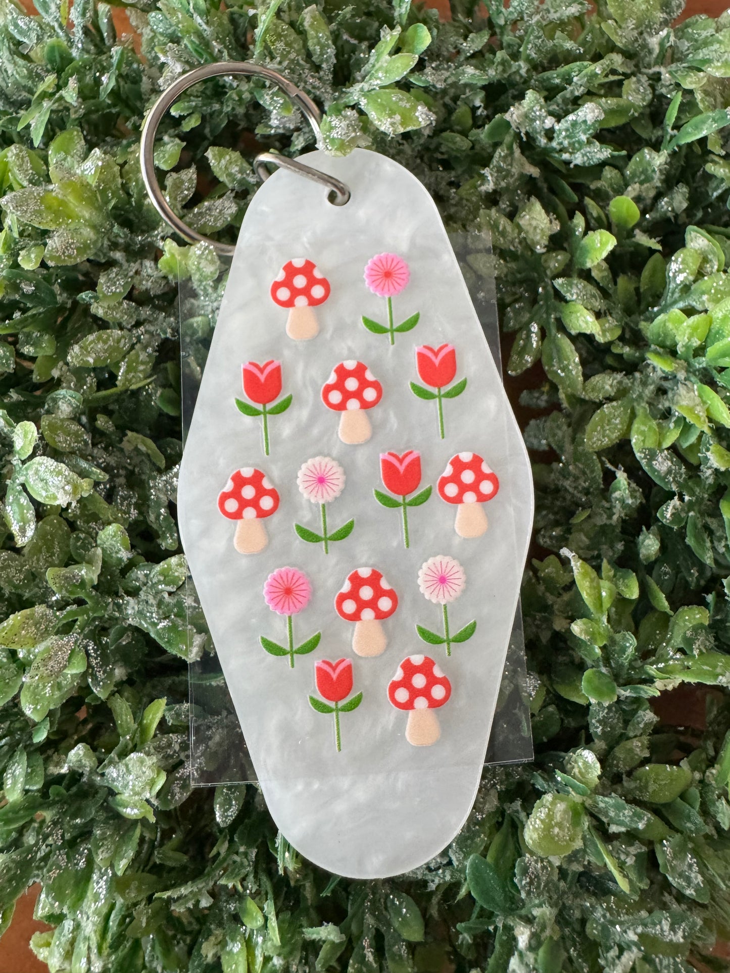 Flowers & Mushrooms Keychain Decal